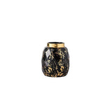 Vase Créatif Blanc ou Noir Doré Effet Marbre - Vignette | Vase Cute