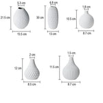 Vase Créatif Moderne à Motifs Blancs - Vignette | Vase Cute