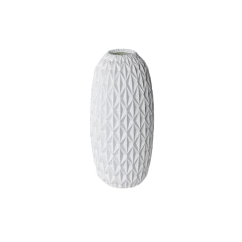 Vase créatif moderne à motifs blancs en Céramique Style B.