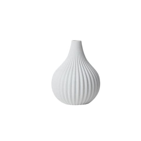 Vase créatif moderne à motifs blancs en Céramique Style E.