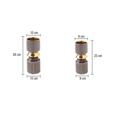 Vase design touche luxueuse courbe audacieuse dimensions Taille S et L.