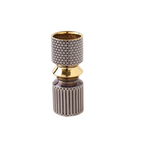 Vase Design touche luxueuse courbe audacieuse en Céramique Modèle Violet S.