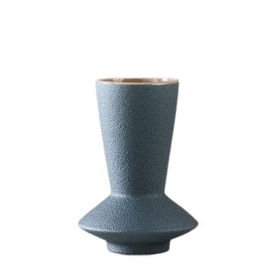 Vase effet givré couleurs variées en Céramique Présentation modèle Vert.