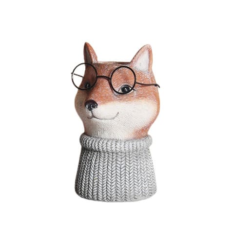 Vase fantaisiste réaliste animal - Résine original Modèle Renard