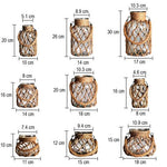 Vase Lanterne Tissage Filet de Pêche - Vignette | Vase Cute