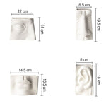 Vase Minimaliste Blanc Quatre Sens Éloquent - Vignette | Vase Cute