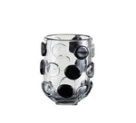 Vase Moderne Transparent Relief à Pois Noirs - Vignette | Vase Cute