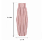 Vase Motif Origami Ondulé Blanc ou Rose - Vignette | Vase Cute
