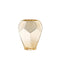 Vase or forme pierre précieuse verre modèle A