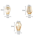 Vase Or Forme Pierre Précieuse - Vignette | Vase Cute