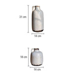 Vase Pichet Rétro Blanc Laiteux avec Petite Anse - Vignette | Vase Cute