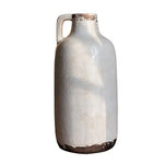Vase Pichet Rétro Blanc Laiteux avec Petite Anse - Vignette | Vase Cute