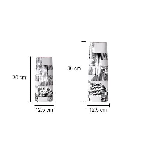 Tailles Petit et Grand Dimensions détaillées.