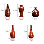 Vase Rouge et Noir Effet Porcelaine - Vignette | Vase Cute