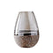 Vase scandinave translucide en verre modèle Ovale 23cm.