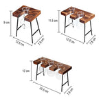 Vase Soliflore Bulle avec Plateau en Bois - Vignette | Vase Cute