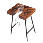 Vase Soliflore Bulle avec Plateau en Bois - Vignette | Vase Cute