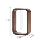 Vase Soliflore Cadre Rectangulaire en Noyer - Vignette | Vase Cute