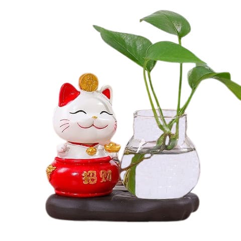 Vase soliflore chat présentation modèle modèle C