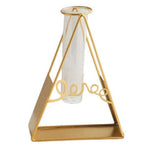 Vase Soliflore Doré Love Forme Géométrique - Vignette | Vase Cute