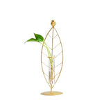 Vase Soliflore Encadrement Feuille Gold - Vignette | Vase Cute