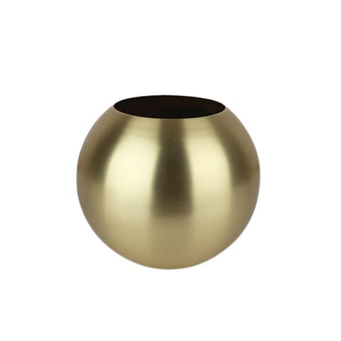 Vase sphérique moderne design raffiné présentation modèle Or.