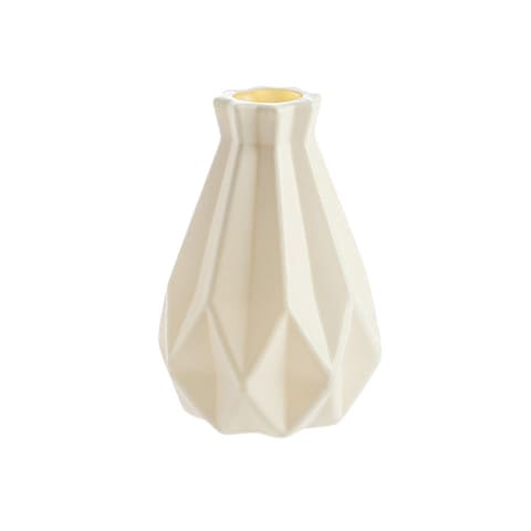 Vase style Nordique original en Polyéthylène présentation modèle A Blanc