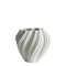 Vase torsadé Black and White en Céramique décoratif Modèle Blanc 22cm