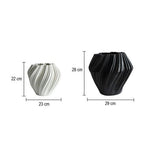 Vase Torsadé Black and White - Vignette | Vase Cute