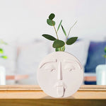 Vase Visage Blanc Atypique Expressif - Vignette | Vase Cute
