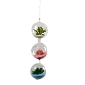 Vases créatifs boules suspendues Verre présentation modèle Petit diamètre 8 cm