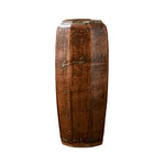 Grand vase octogonal artisanal effet bois   (Céramique) - Vignette | Vase Cute
