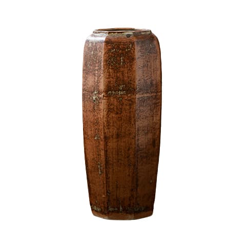 Grand vase octogonal artisanal 60cm