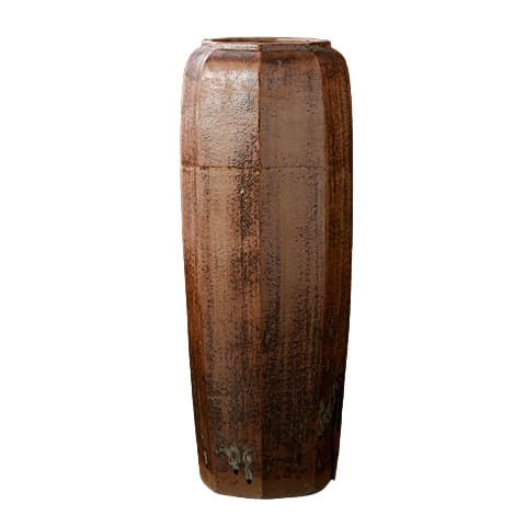 Grand vase octogonal artisanal 70cm