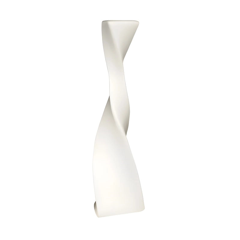 Grand Vase Artisanal Torsadé Blanc ou Noir Céramique modèle blanc