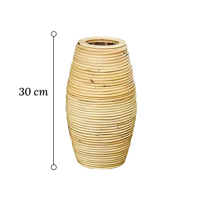 Grand Vase pour Pampa, dimensions du modèle S 30 cm sur fond blanc.