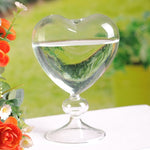 Soliflore cœur transparent sur pied   (Verre) - Vignette | Vase Cute