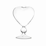 Soliflore Cœur Transparent sur Pied   (Verre) - Vignette | Vase Cute