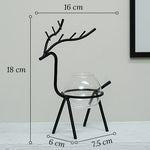 Soliflore design cerf majestueux   (Fer & Verre) - Vignette | Vase Cute