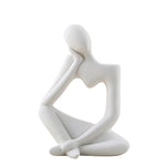 Vase soliflore design figurine pensive   (Céramique) - Vignette | Vase Cute