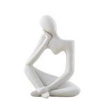 Vase Soliflore Design Figurine Pensive   (Céramique) - Vignette | Vase Cute