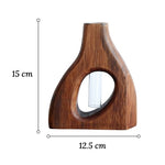 Soliflore en Bois Design Formes Variées   (Verre & bois) - Vignette | Vase Cute