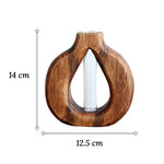 Soliflore en Bois Design Formes Variées   (Verre & bois) - Vignette | Vase Cute