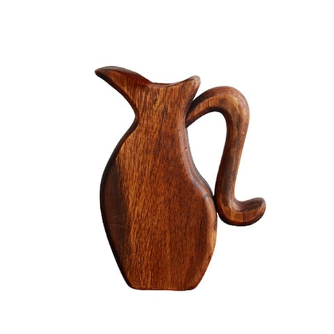 Soliflore en bois forme cruche modèle A taille M