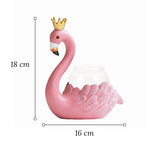 Soliflore Flamant Rose Couronné   (Verre & Résine) - Vignette | Vase Cute