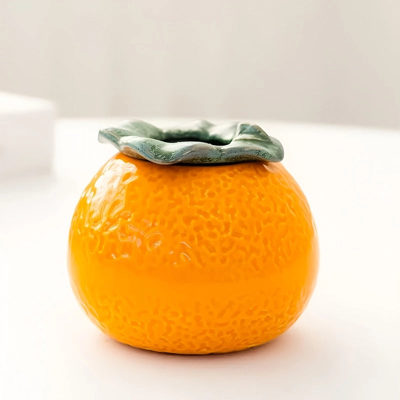 Soliflore en Forme d'Orange en Céramique présentation du modèle M.