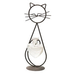 Soliflore Petit Chat Cœur Craquant   (Verre & Fer forgé) - Vignette | Vase Cute