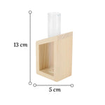 Soliflore Tube sur Support Bois Géométrique - Vignette | Vase Cute