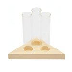 Soliflore Tube sur Support Bois Géométrique - Vignette | Vase Cute