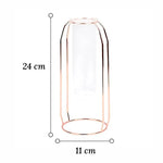 Soliflore Tube Suspendu Cadre Géométrique Rose Gold - Vignette | Vase Cute
